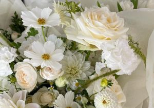 Today's Exclusive Cut Bouquet in White and Green Blooms