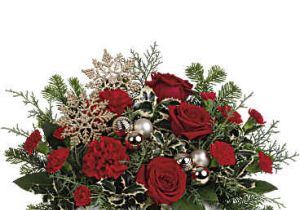 Teleflora's Snowflake Symphony Centerpiece