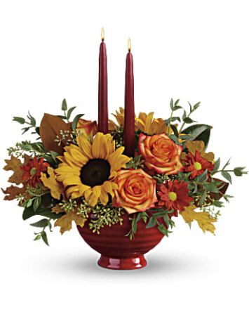 Teleflora's Earthy Autumn Centerpiece