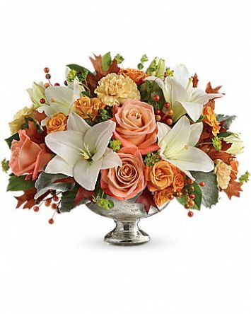 Teleflora's Harvest Shimmer Centerpiece